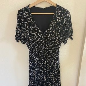 Floral-patterned maxi dress
